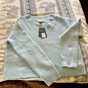 Very soft baby blue sweater